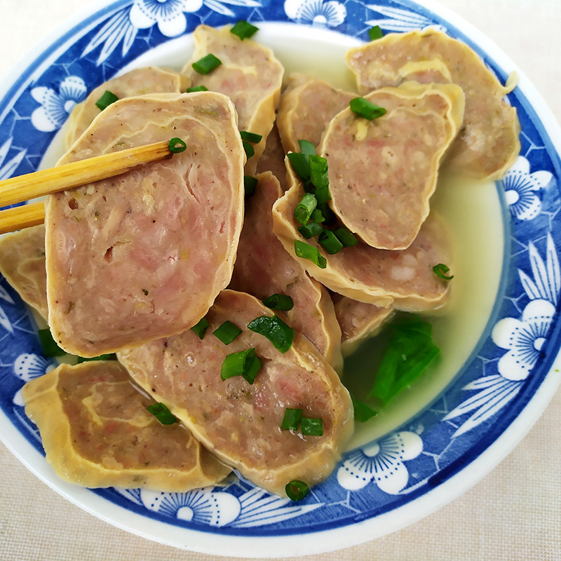毛家扦子三鲜风味450g/袋徐州沛县特产熟食香肉毛家扦子焖子卷煎