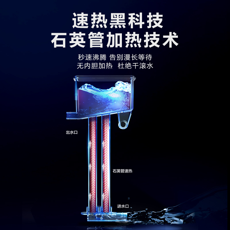 安吉尔(ANGEL)柜式立式家用饮水机温热型Y2890LK-K