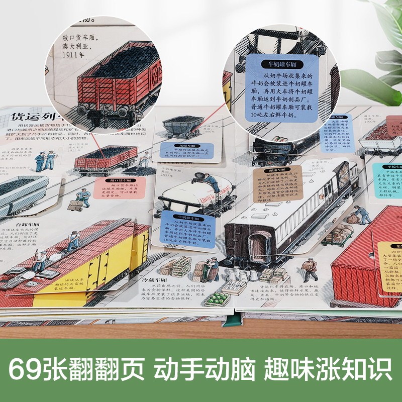 41.揭秘自然灾害 [正版]揭秘系列儿童翻翻书3-6-8-12岁以上太空海洋恐龙人体汽车火车飞机绘本3d立体科普大小百科