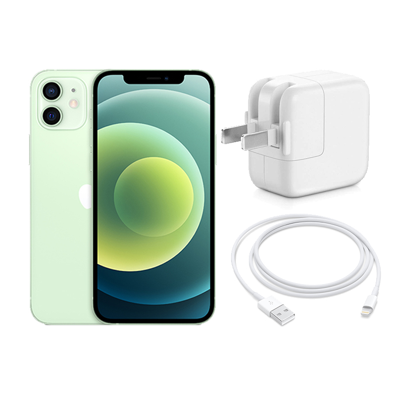 Apple iPhone 12 64G 绿色 12W USB充电头闪电转USB接口(1米)