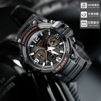 卡西欧防水运动手表男多功能情侣表AQ-S810W太阳能男表女表光能表 MCW-100H-1A经典黑+无闹铃+非太阳能