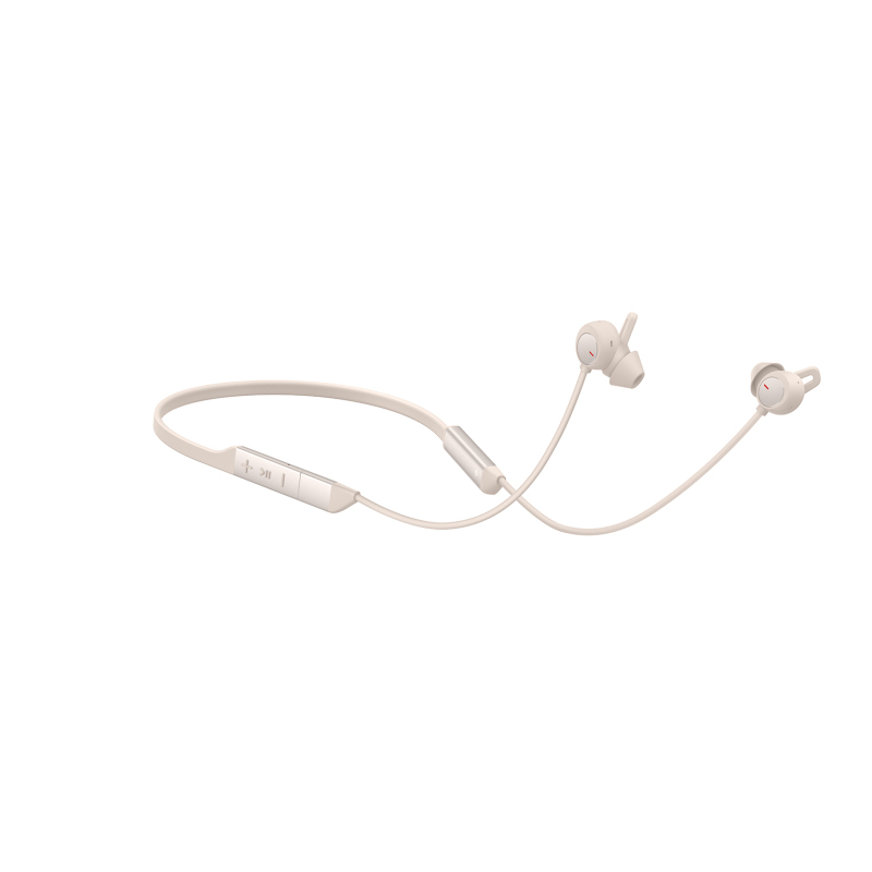 华为/HUAWEI FreeLace Pro 晨曦白 无线蓝牙运动颈挂耳机 入耳式耳机 智慧闪连快充 双重主动降噪
