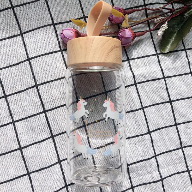 一匹马 水杯女学生韩版可爱玻璃杯子男韩国便携茶杯创意玻璃杯
