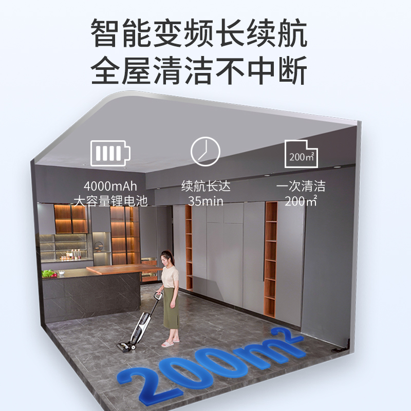 海尔(Haier)海尔虎鲸洗地机Z6-W家用洗地机(G)