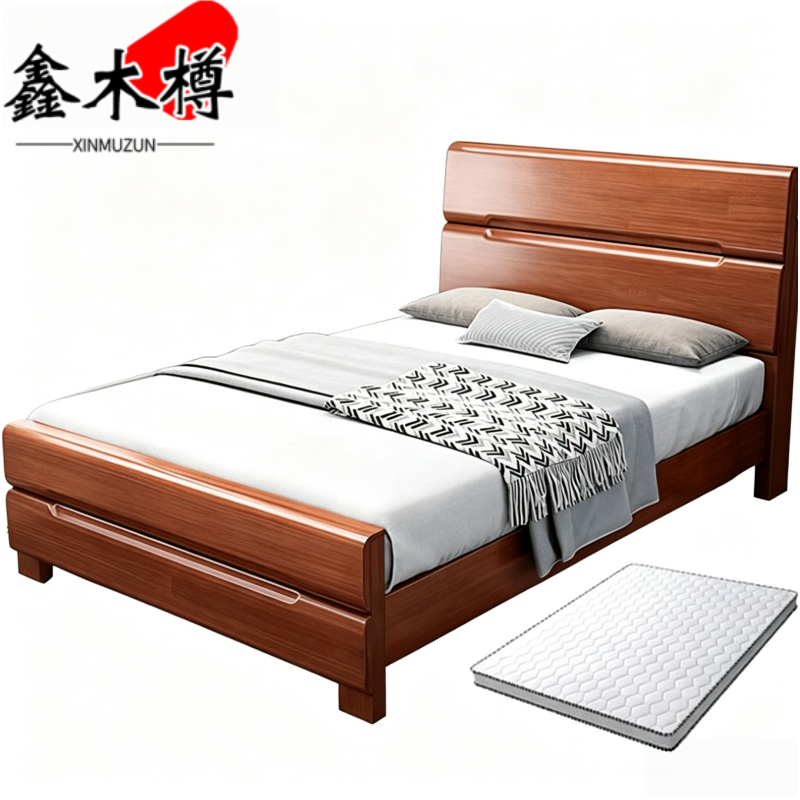 鑫木樽床+床垫j1.5m套高清大图