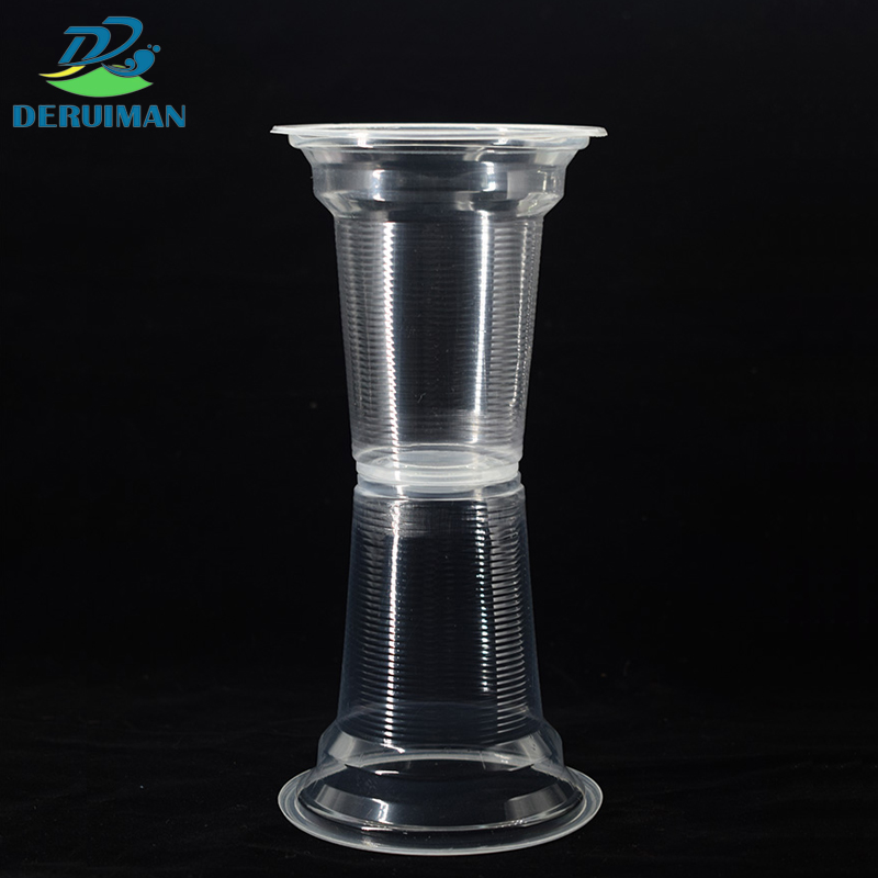 DERUIMAN一次性透明豆浆塑料杯 350ml1500只/箱