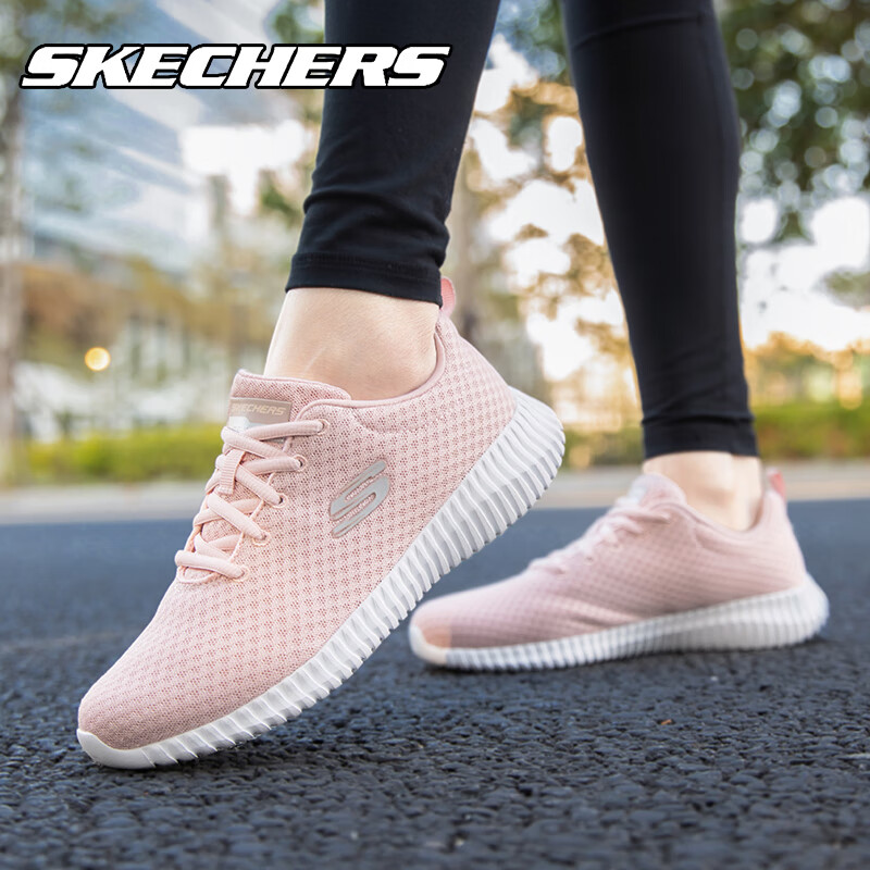 斯凯奇 女 跑步鞋 7/24 8730031-ROS高清大图