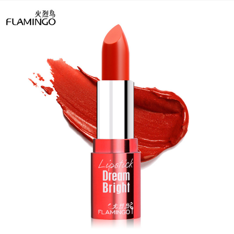 火烈鸟梦幻璀璨唇膏口红保湿不易脱色豆沙色西柚色少女心咬唇妆视频