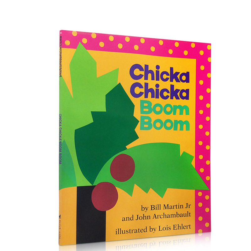 [正版]送音频英文原版廖彩杏书单Chicka Chicka Boom Boom叽喀叽喀碰碰平装 字母数字儿歌韵文启蒙绘本高清大图