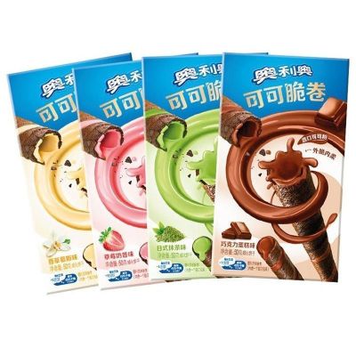 奥利奥 可可脆卷50g*4盒 巧克力味+草莓味