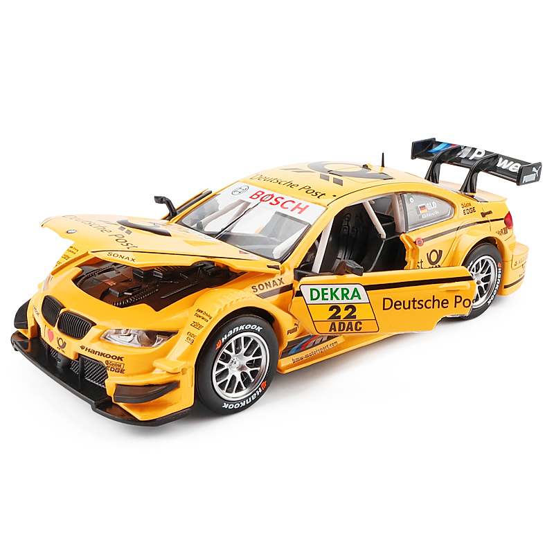 彩珀仿真M3跑车合金车模 1:32儿童玩具车模型男孩拉力赛车 M3黑色[盒装]