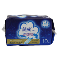 笑爽卫生巾超柔瞬吸290mm夜用棉柔丝薄10片