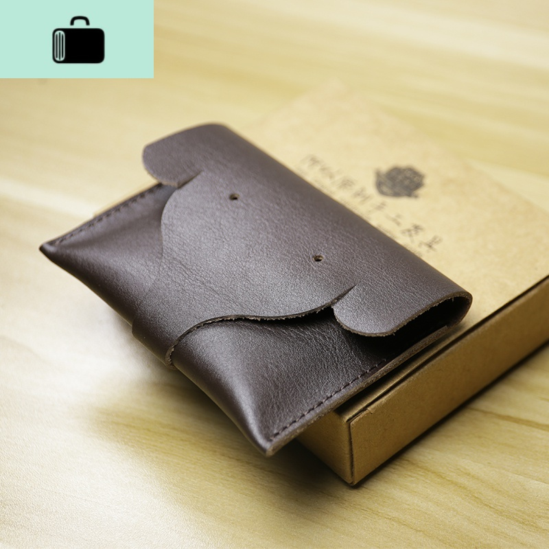 手工创意零钱小卡包复古牛皮短款男女钱包驾驶证硬币包NEW LAKE女手包