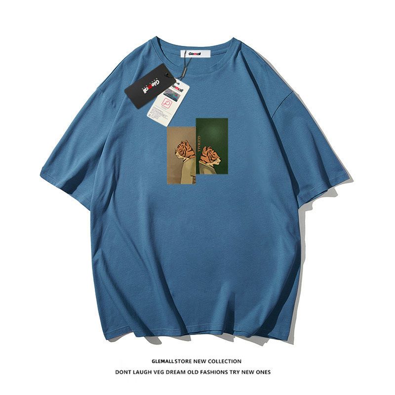 森马集团旗下GLEMALL短袖t恤男士夏季潮纯棉百搭休闲体恤打底衫