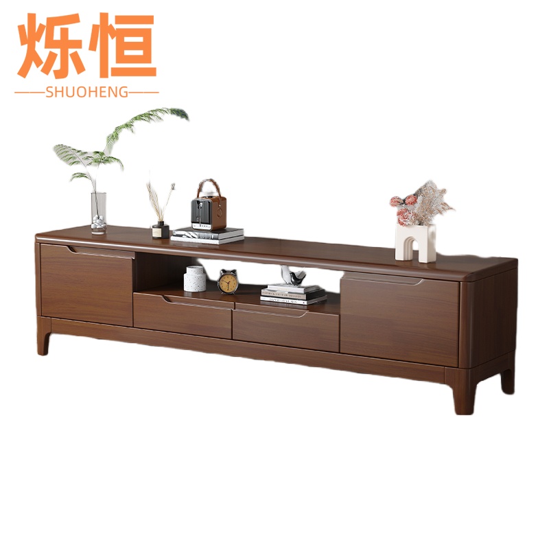 烁恒实木电视柜高清大图