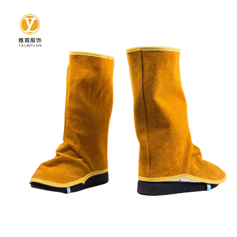 雅霖服 牛皮电焊护脚套YLF-HJT072102 双高清大图