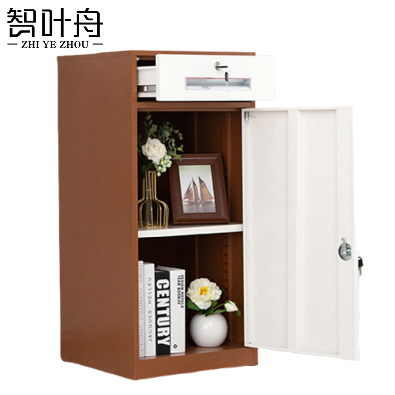 智叶舟矮柜文件柜一抽40*39*85cm台高清大图