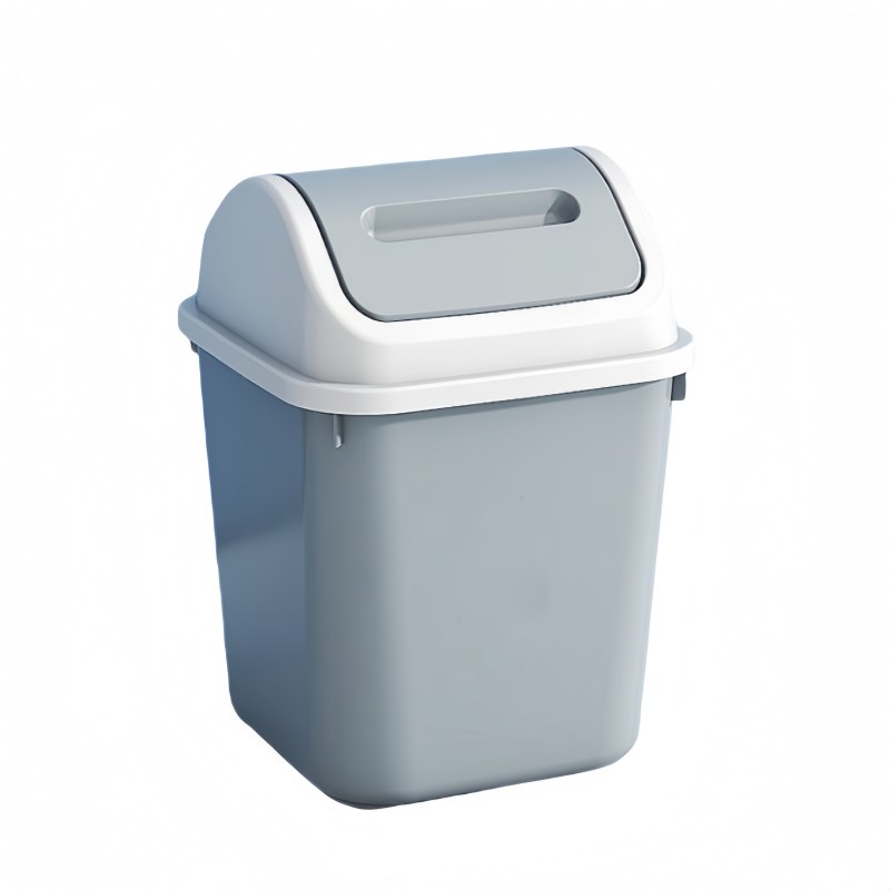 凡礼格方形摇盖垃圾桶高清大图