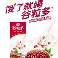 伊利谷粒多 红谷牛奶饮品整箱 250ml*12盒 红豆+红米+花生 礼盒装