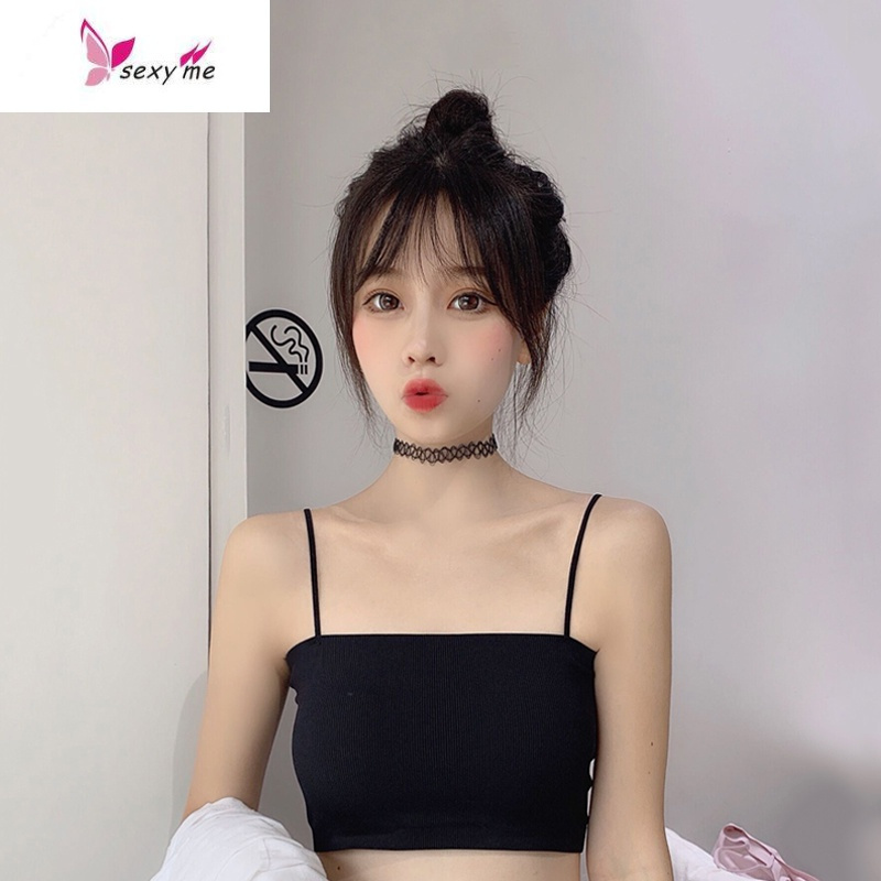 超火小背心防走光抹胸女早春2020新款韩版一片式裹胸短款打底内衣fish