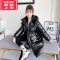 可莉允女童羽绒棉衣2022新款大童女装棉服儿童冬装加厚棉袄12岁长款外套