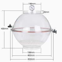 普瑞旗丨实验室塑料真空干燥器；400mm双阀（不涉及维保）