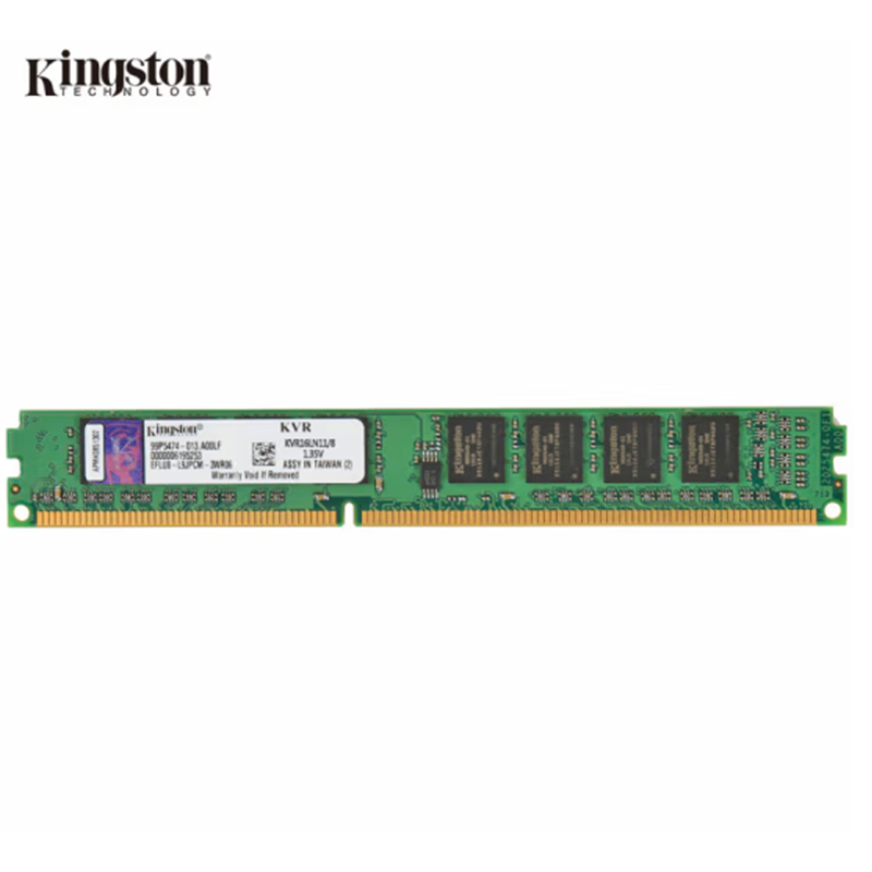 金士顿(KINGSTON) 8GB DDR3 1600 台式机内存条 低电压版