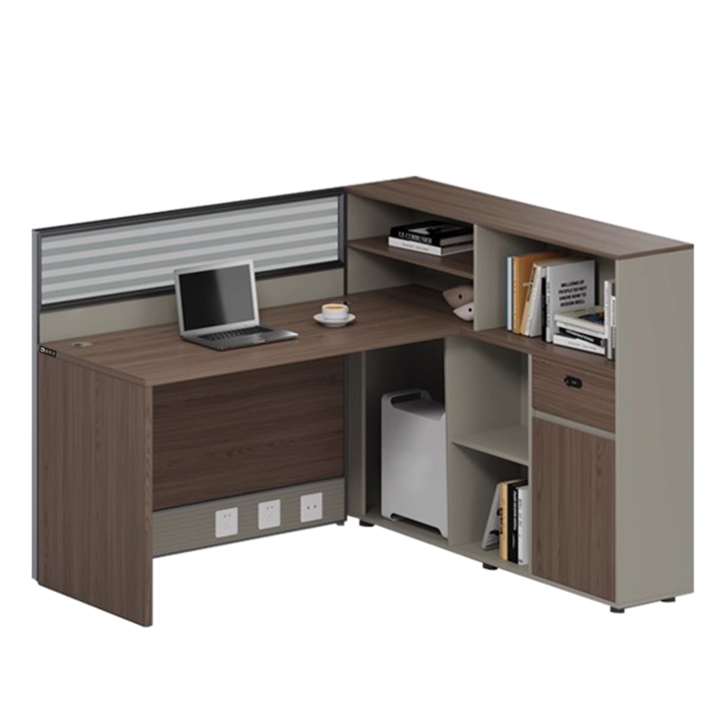 盛铁达 单人财务屏风办公桌1500*1400*1100mm STD-XXAC05 张高清大图