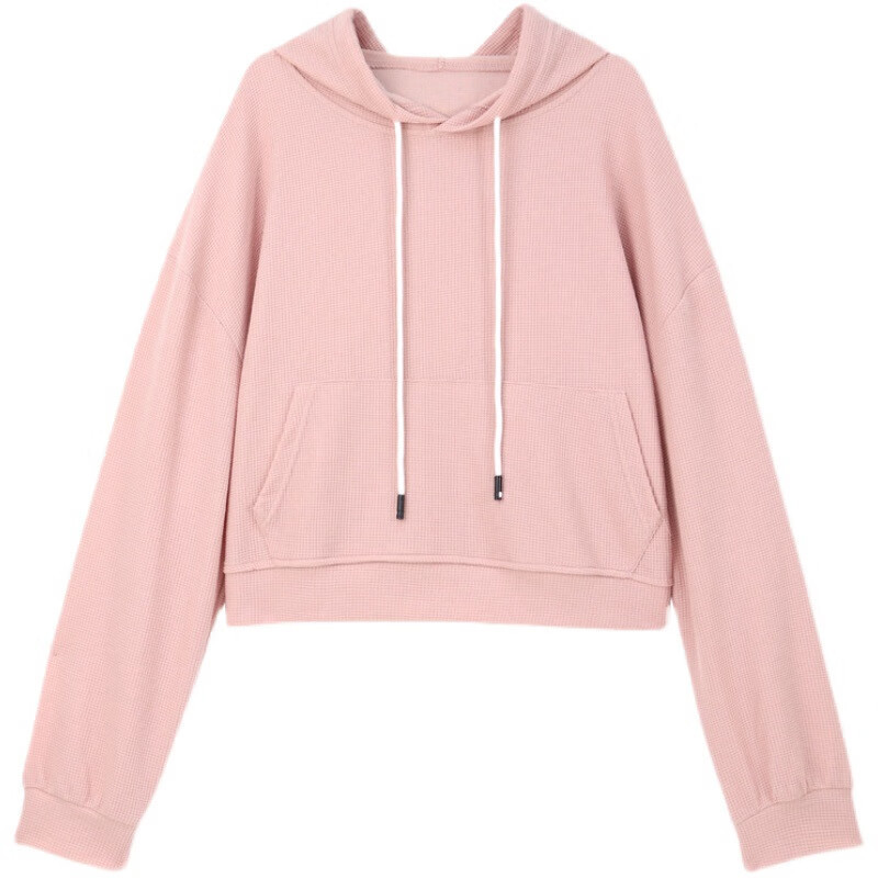 权小威早秋款女生卫衣女带帽春秋短款学生帽衫长袖上衣春秋年新款短款