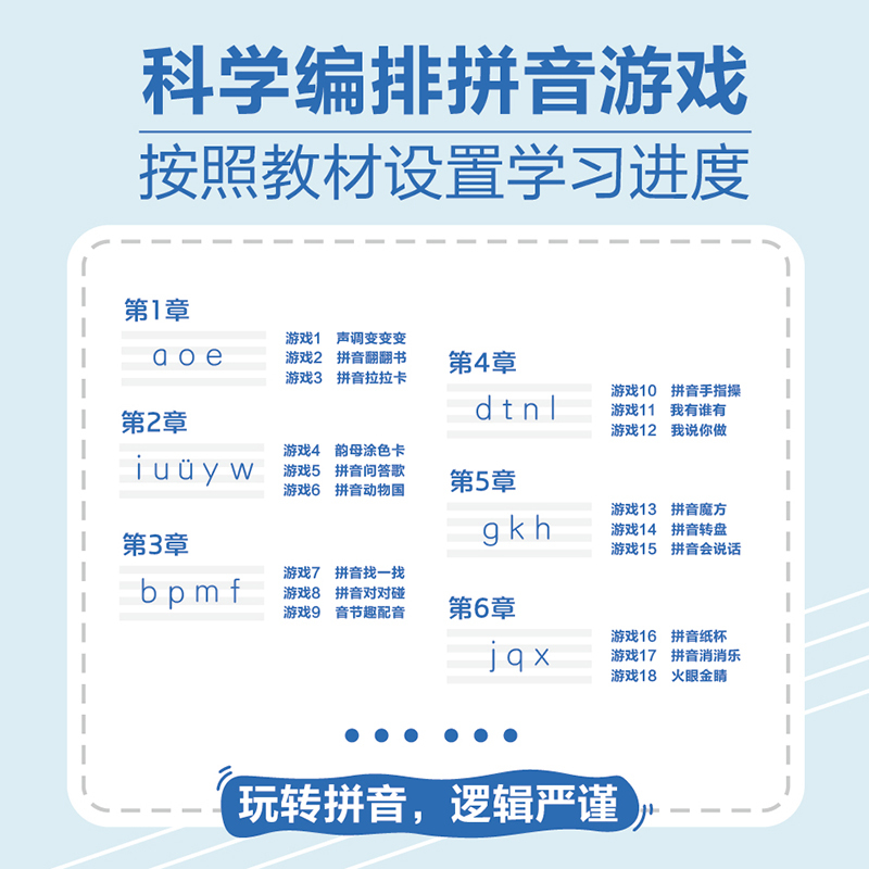 玩转拼音 2册 [正版]玩转拼音高效学拼音的45个创意游戏2册 小学同步拼音启蒙游戏书幼儿园拼音专项训练一年级中大班幼小
