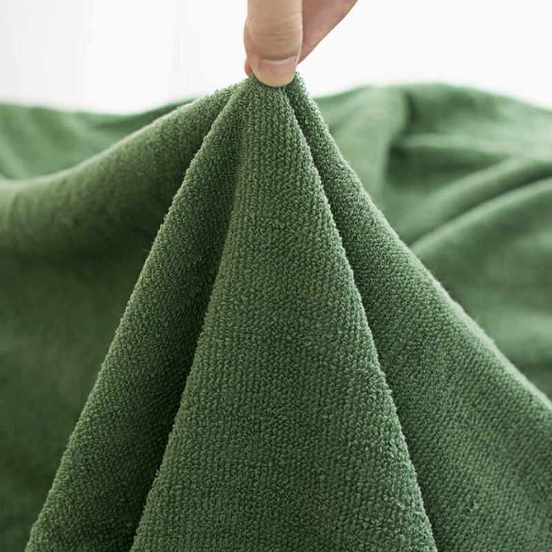 梦丽赛 纯色毛巾被绿色毛巾被 150cm×200cm (条)高清大图