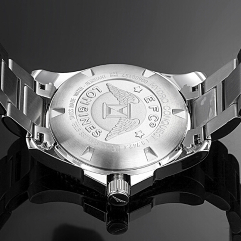 LONGINES 浪琴康卡斯潜水系列钢带男士机械表 L3.741.4.56.6