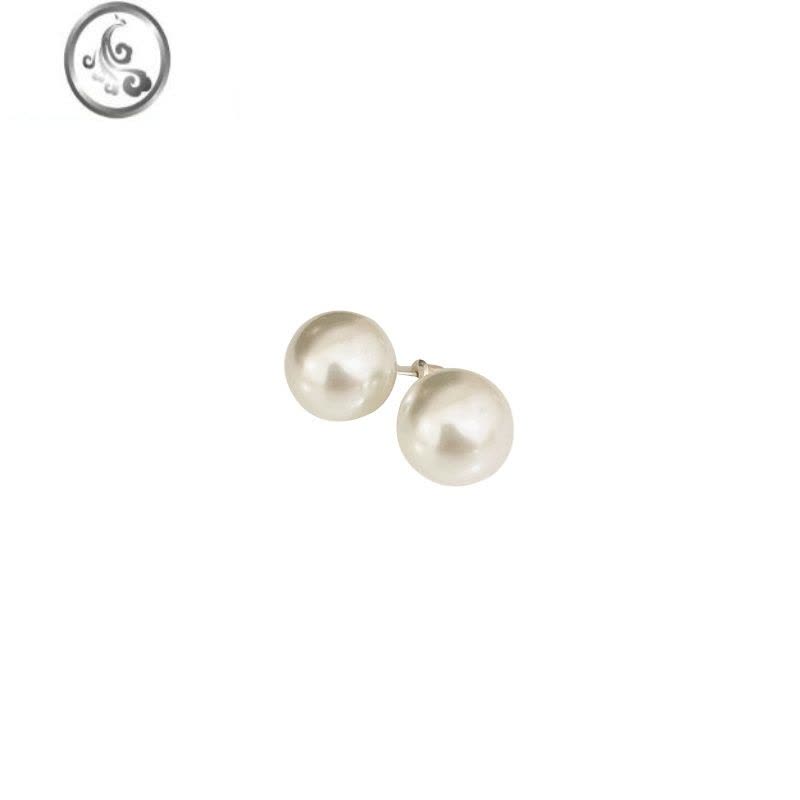 JiMiSunup_Q 珍珠耳钉925银银七夕礼物韩国ins百搭大珍珠耳饰韩国1212图片