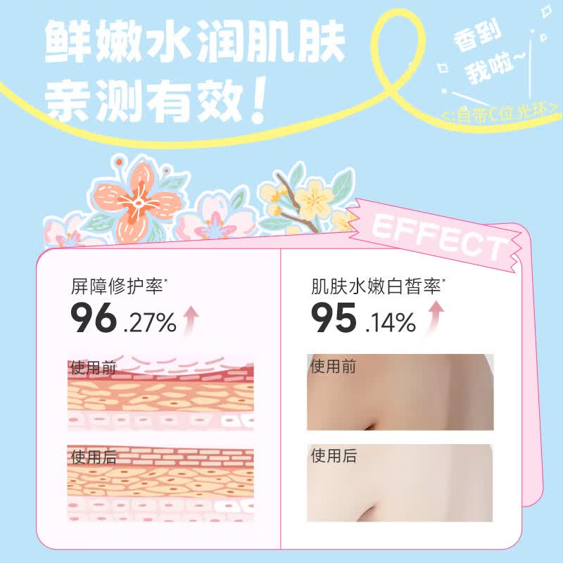 柏缇 樱花香氛沐浴露380ml 持久留香保湿补水(单位:瓶)高清大图