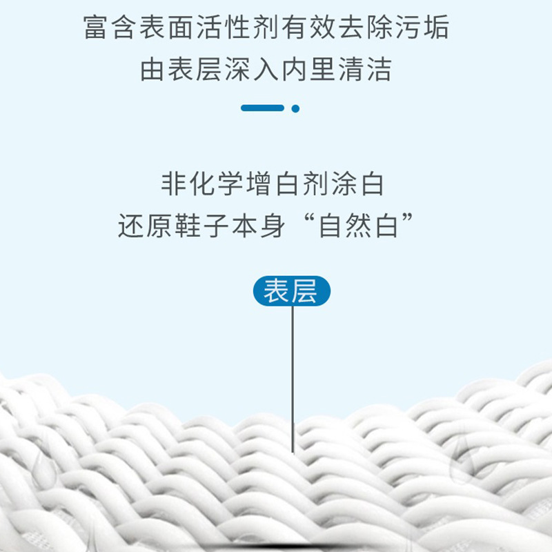 物物洁小白鞋慕斯清洗剂 洗鞋擦鞋刷球鞋白鞋清洁剂去黄去污增白3瓶装