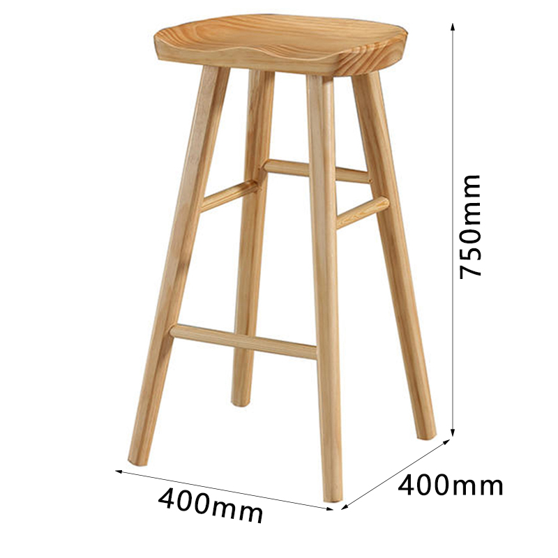 芙瑞塔吧凳 实木凳40*40*75cm个