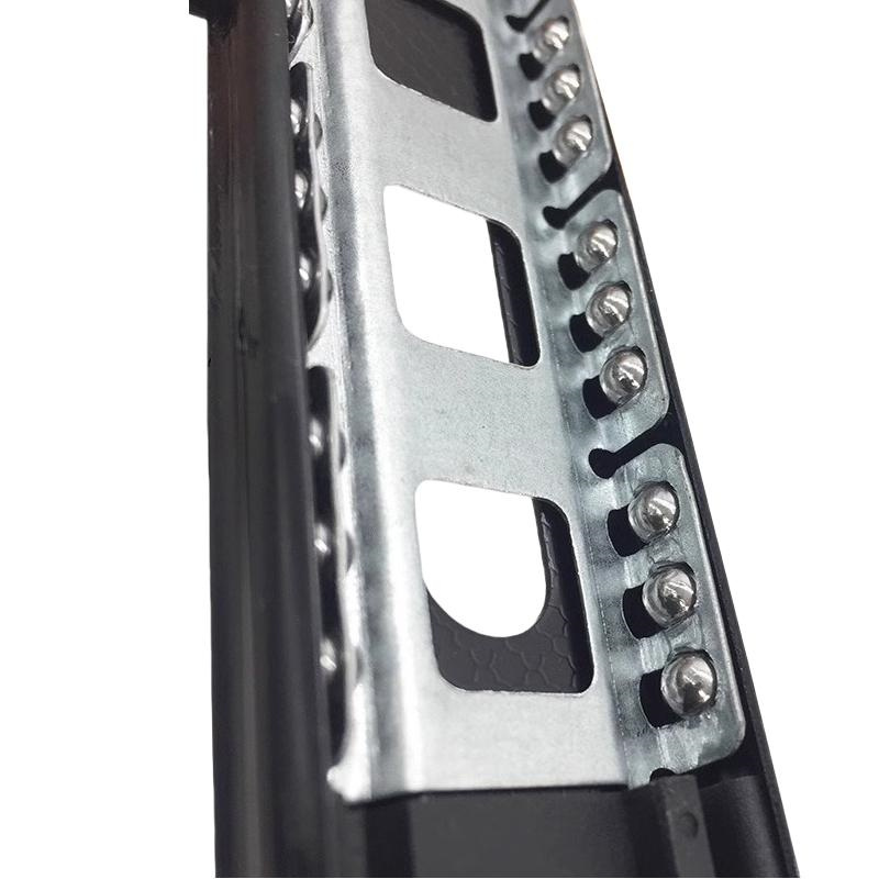 吉迎尚品 抽屉滑轨加厚导轨轨道滑道 18寸45cm缓冲双阻尼 对高清大图