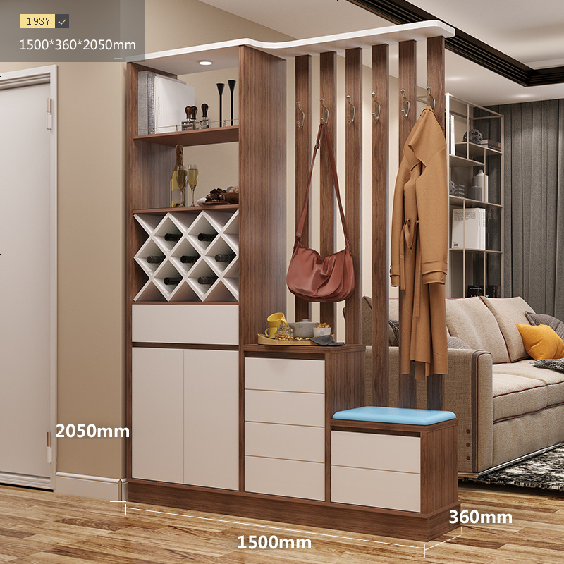 北欧进玄关柜酒柜客厅隔断柜鞋柜屏风简约现代 间厅柜装饰柜