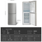 Midea/美的 BCD-176M 美的冰箱家用双门电冰箱两门冷藏冷冻