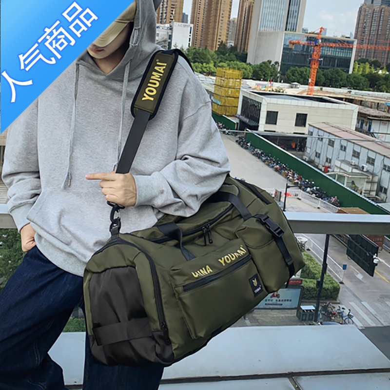 封后双背旅行包大容量女三用超大健身包男运动篮球防水旅游收纳行李袋旅行包男女高清大图