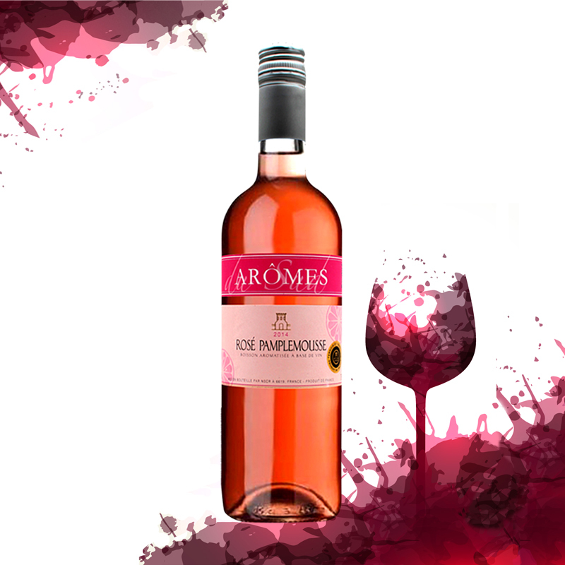 法国原瓶进口奥莫斯柚子味配制酒 Aromes du Sud Rose Pamplemousse 单支装750ml