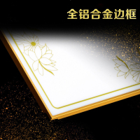 集成吊顶led灯嵌入式吸顶灯厨房卫生间古达平板灯铝扣板艺术花灯30*30