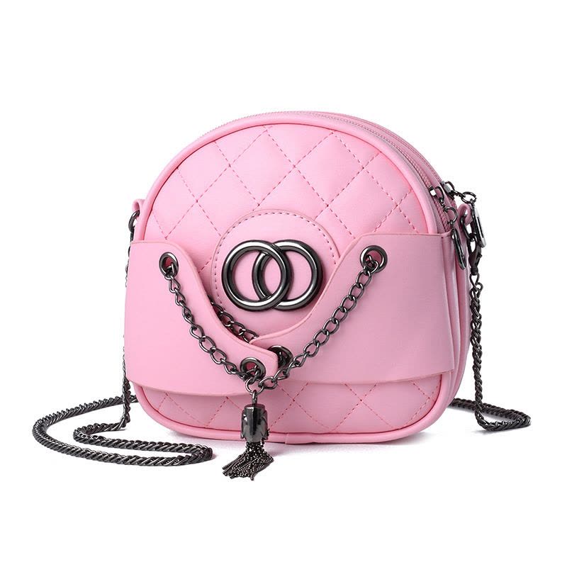 斯妮拉 青年韩版时尚小包包女2023新款潮女包韩版清新菱格链条小香风时尚单肩斜挎小包一件图片