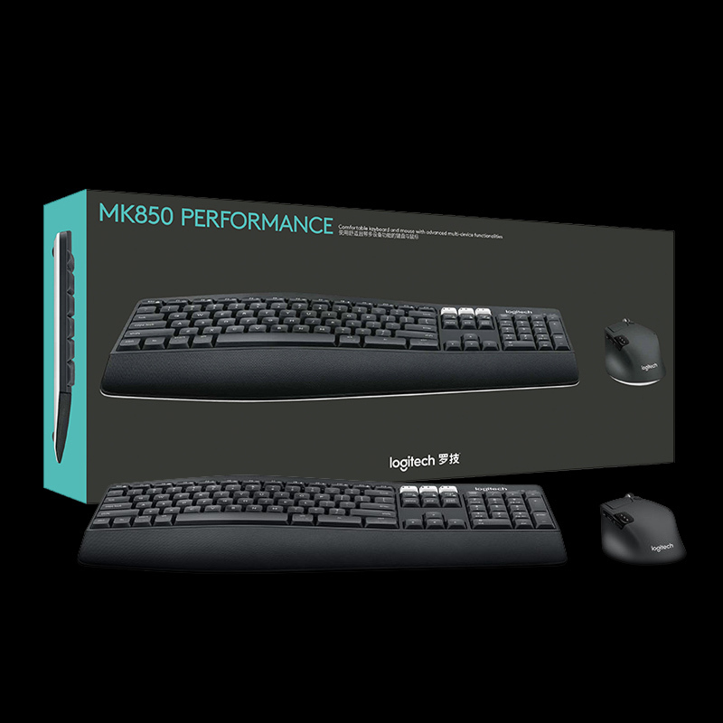 罗技(Logitech) YC MK850无线键鼠套装 办公鼠标键盘 高效能多设备无线键鼠套装