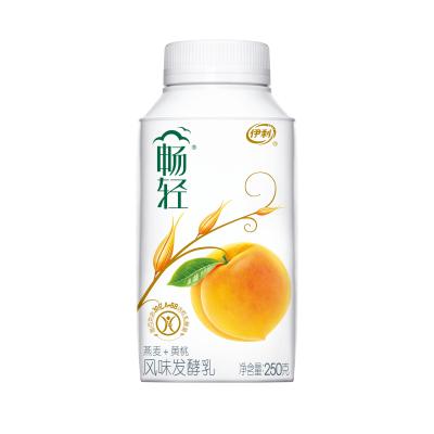 伊利低温畅轻风味发酵乳黄桃燕麦250g
