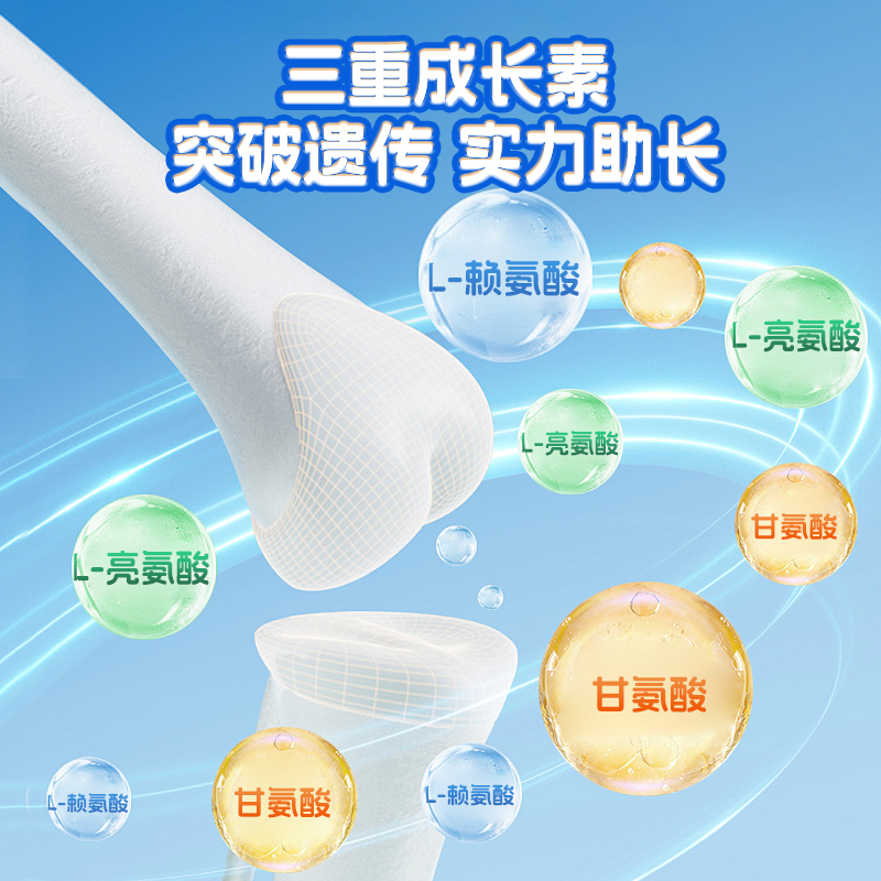 EZZ赖氨酸成长丸120粒3.0升级版 骨乐咀嚼片 多种氨基酸儿童青少年成长素钙镁锌片维生素D3/K2 新西兰原装进口高清大图