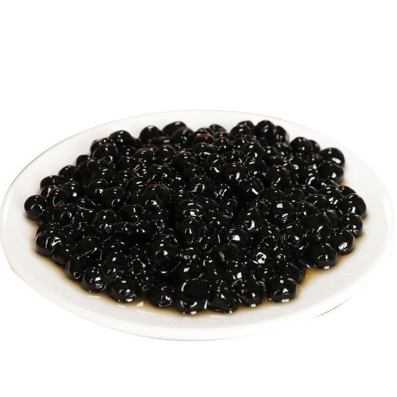 琥珀珍珠粉圆奶茶珍珠豆黑奶茶专用原料500g900g真空装无明胶黑珍珠