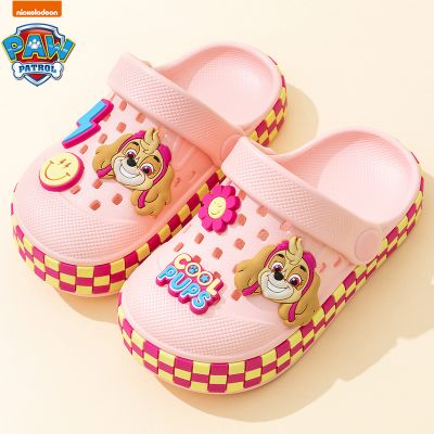汪汪队儿童拖鞋女童夏季新款居家洗澡防滑女孩宝宝凉拖鞋小孩凉鞋 粉红色 内长15cm