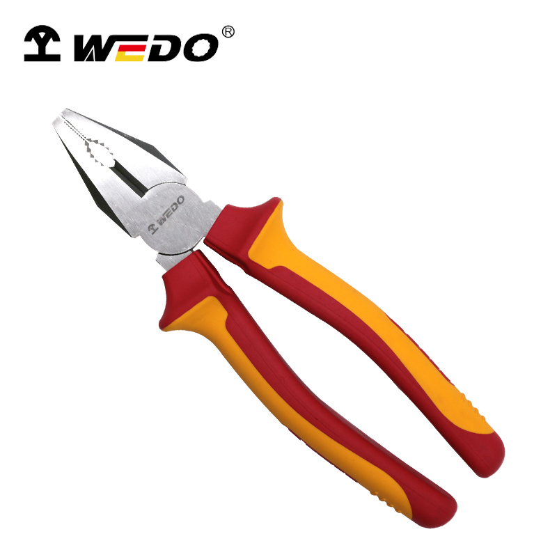 维度WEDO绝缘克丝钳电工手钳耐压钢丝钳（德标工业级）8寸200mm IN501-08 /把高清大图