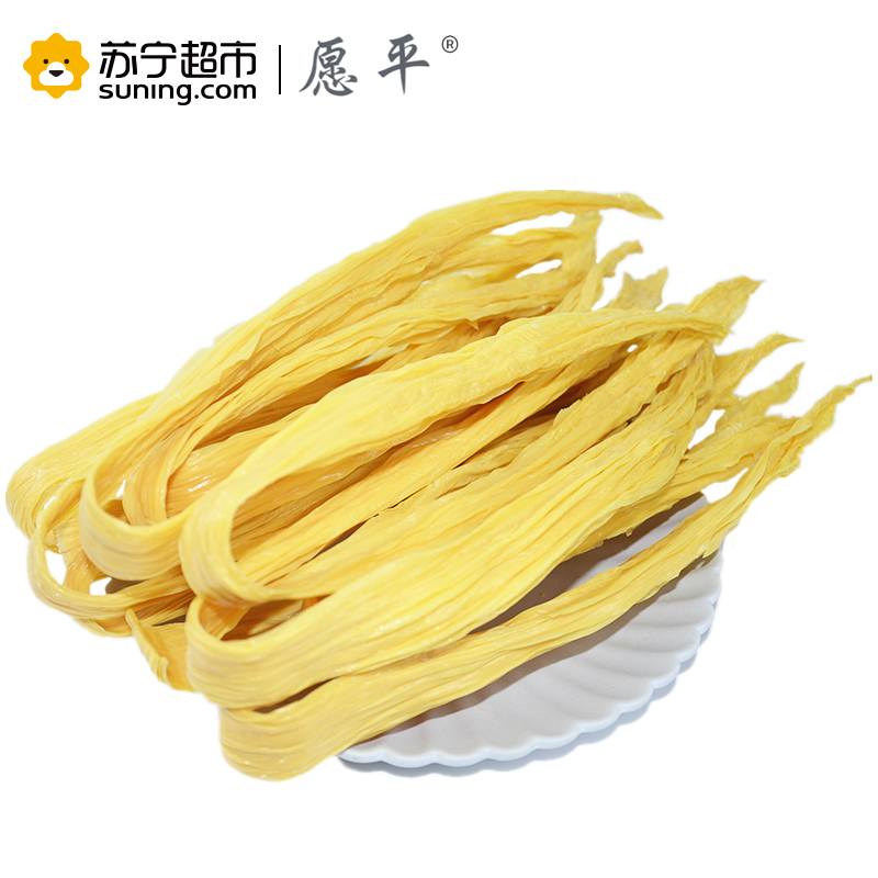 愿平 全豆黄豆腐竹200g 非转基因大豆黄豆制品手工制作豆腐皮